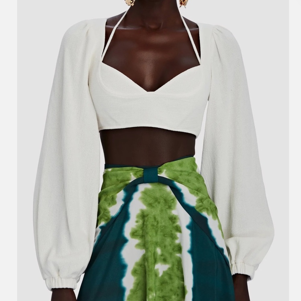 Jonathan Simkhai Cream Crop Top - NWT